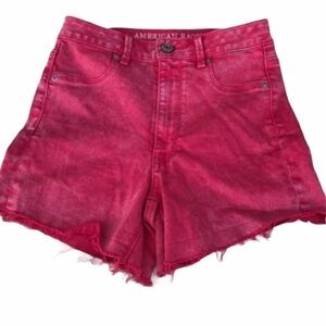 American Eagle Outfitters Red Jean Shorts